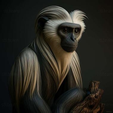 3D модель Piliocolobus semlikiensis (STL)